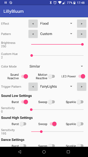 Android application blüüm screenshort