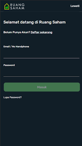 Android application Ruang Saham screenshort