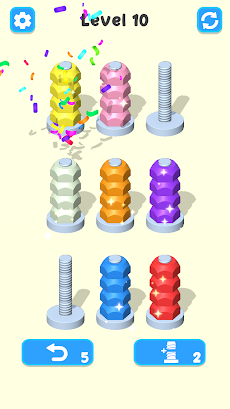 Nuts Sort - Color Puzzleのおすすめ画像3