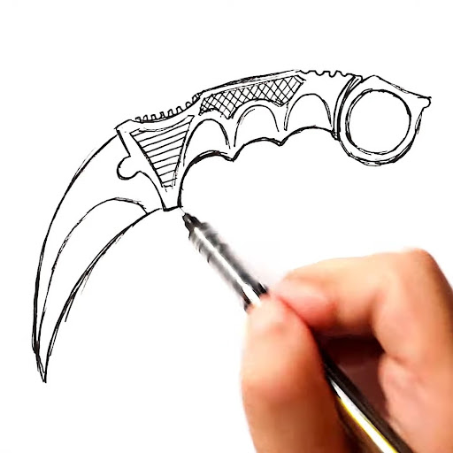 How to draw melee weapons