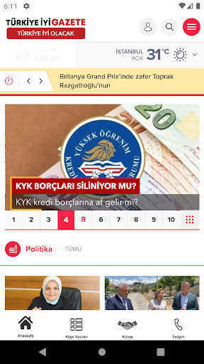 Android application Türkiye İyi Gazete screenshort