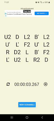 Cube Scrambler Screen 3