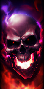 Captura 11 Flame Skull Wallpapers 2023 HD android