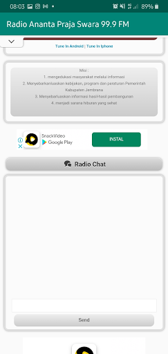 Radio Ananta Praja Swara 99,9F Screen 2
