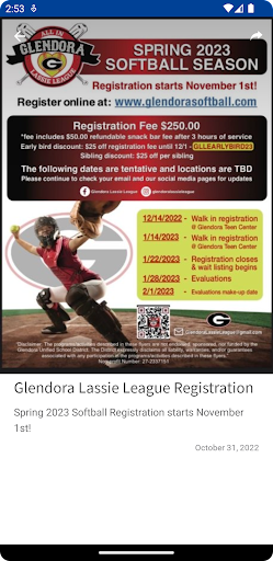 Android application Glendora USD screenshort