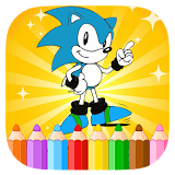 Coloring pages for bash sonic fans icon