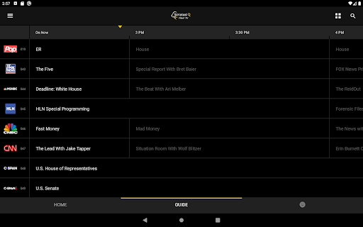 Screenshot of StratusIQ Fiber TV