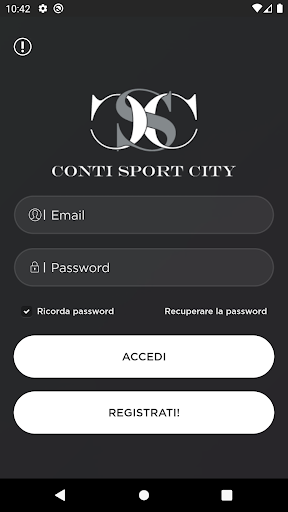 Android application Conti Sport City screenshort