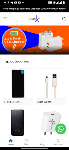 Android application B2B Mobile Accessories screenshort