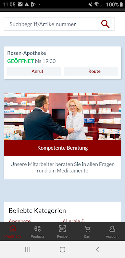 Android application Rosen-Apotheke Gütersloh screenshort