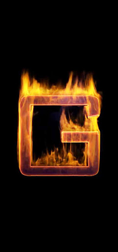 Fire Letter G Live Wallpaper Screen 3