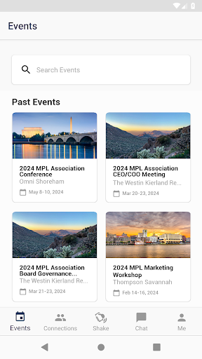 MPL Association Events Screen 2