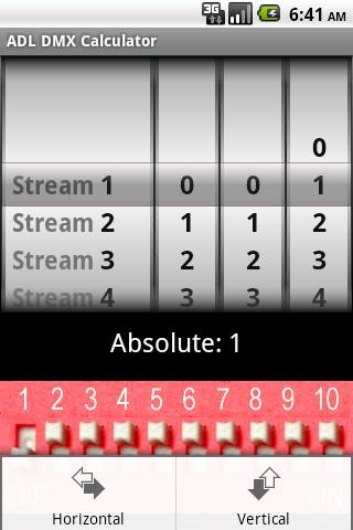 ADL DMX Calculator Screen 3
