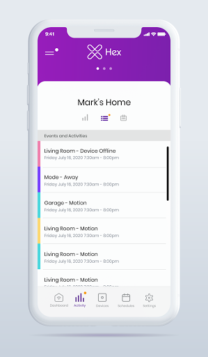 Android application Hex Home screenshort