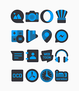 Dark Blue – Icon Pack APK (PAID) Free Download Latest 3