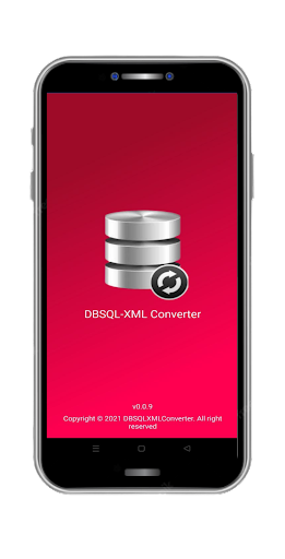 Android application Db Sql Xml Converter screenshort