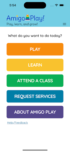 Android application Amigo Play screenshort