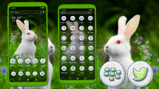 Android application White Rabbit Launcher Theme screenshort