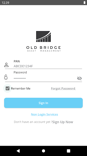 Android application OLD BRIDGE MUTUAL FUND screenshort