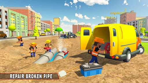 City Pipeline Construction 3D apkpoly screenshots 3