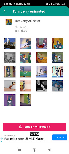 Animated Stickers App Screen 2