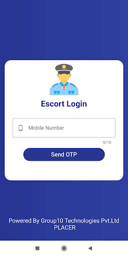 Android application Staff Commute Gate Attendance screenshort