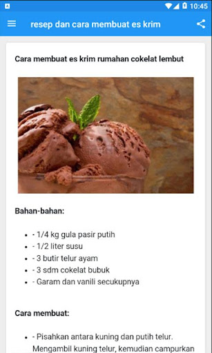 resep dan cara membuat es krim