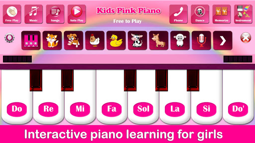 Kids Pink Piano 2.9.3 screenshots 1