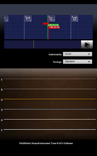 PitchPerfect Guitar Tuner Screen 2