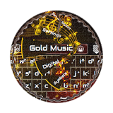 Gold Music GO Keyboard icon