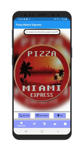 Android application Pizza Miami Express screenshort