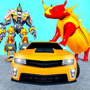 Rhino Robot Transform Car Games: Robot Fight Games