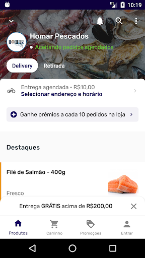 Android application Homar Pescados screenshort