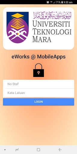 Android application eWorksApp screenshort