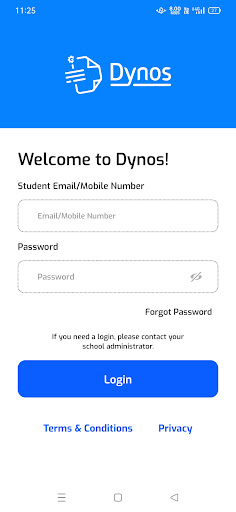 Android application Dynos for Students screenshort