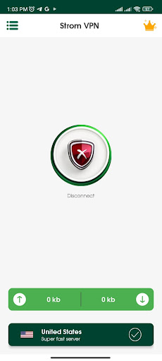 Android application Strom VPN Pro screenshort