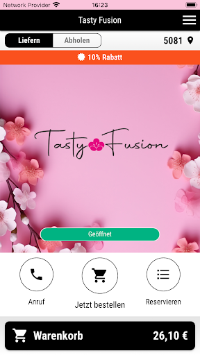 Android application Tasty Fusion screenshort