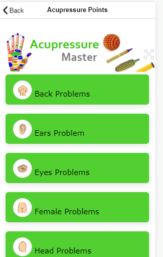 Android application Acupressure Master screenshort