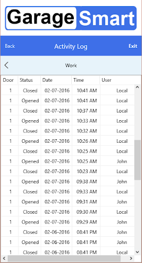 GarageSmart - Door Opener Screen 3