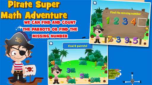 Preschool Math Pirate Kid