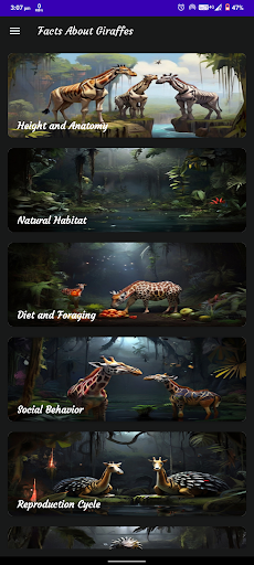 Android application Facts About Giraffes screenshort