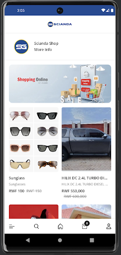Android application Scianda Market screenshort