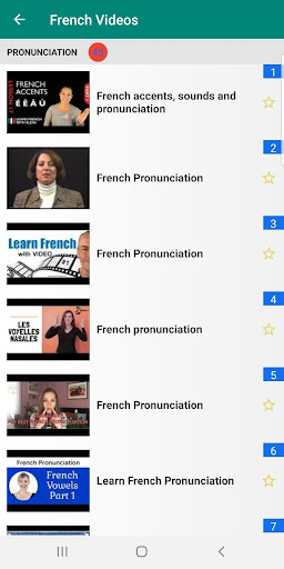 15000 Videos Learning French Screen 3
