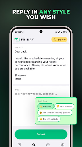 Friday: AI E-mail Assistant Screen 3