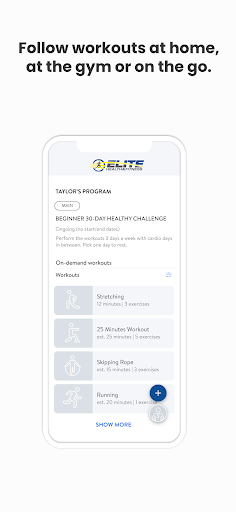 Screenshot of Elite Health and Fitness