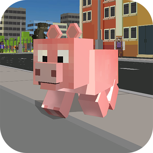 Blocky City Pig Simulator 3D 1.10 Icon