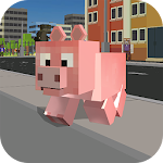 Cover Image of Descargar Simulador de cerdo de ciudad en bloques 3D  APK