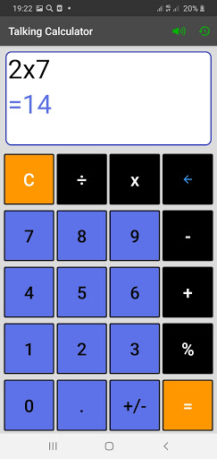 Talking Calculator Screen 3