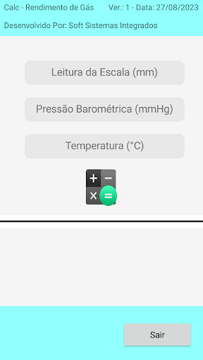 Android application CalcRendGAS screenshort