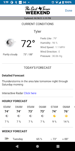 Screenshot of East Texas Weekend
